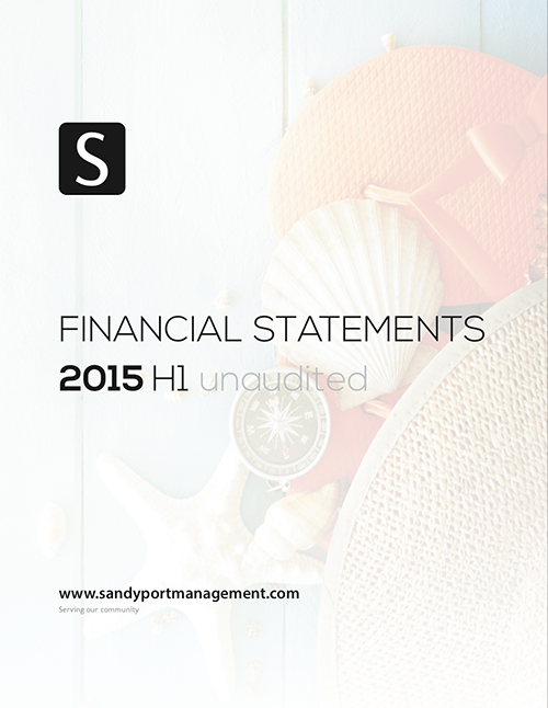 SHAL 2015 H1 Financial Statements