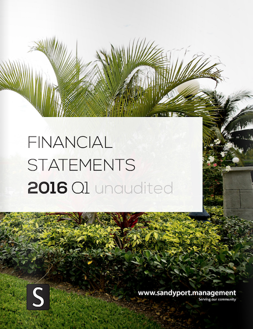 SHAL Financial Statements 2016 Q1