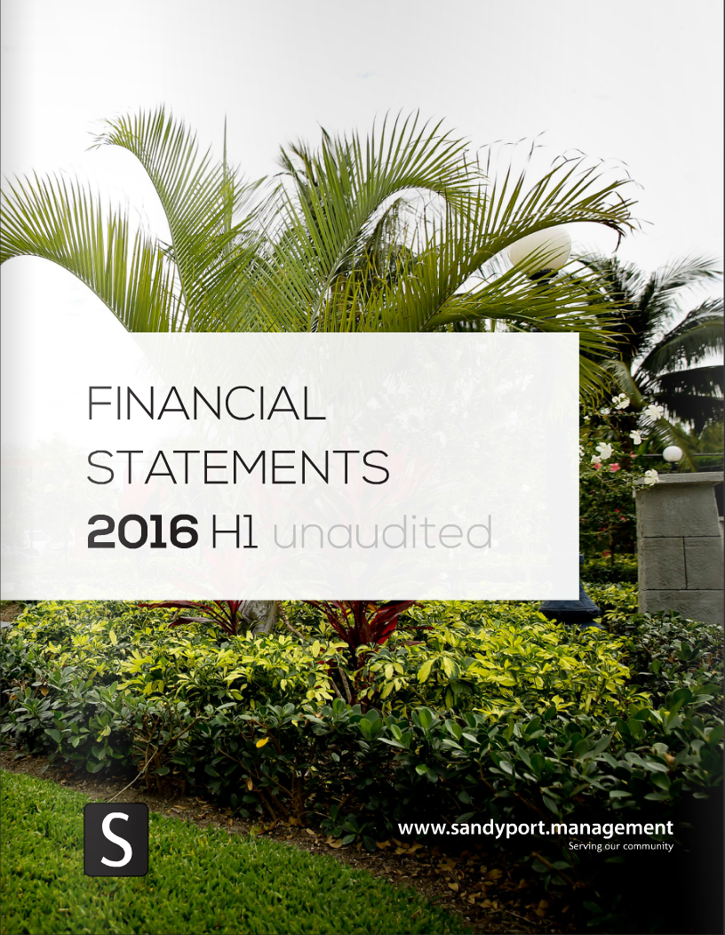 SHAL 2016 H1 Statements